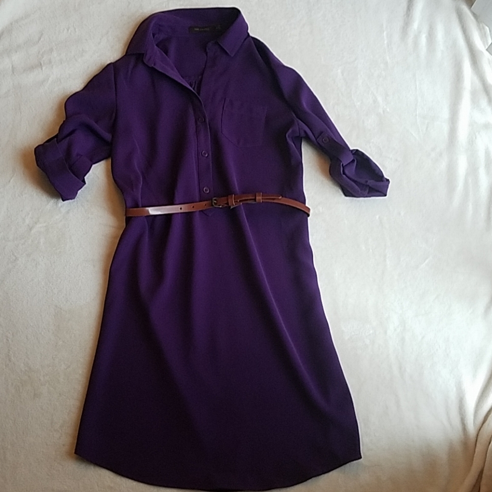 Purple work dress